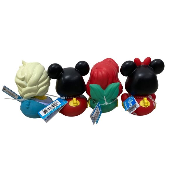 Disney-Themed Collectible Rubber Duck Set Featuring Mickey Minnie Elsa & Ariel - Picture 6 of 6